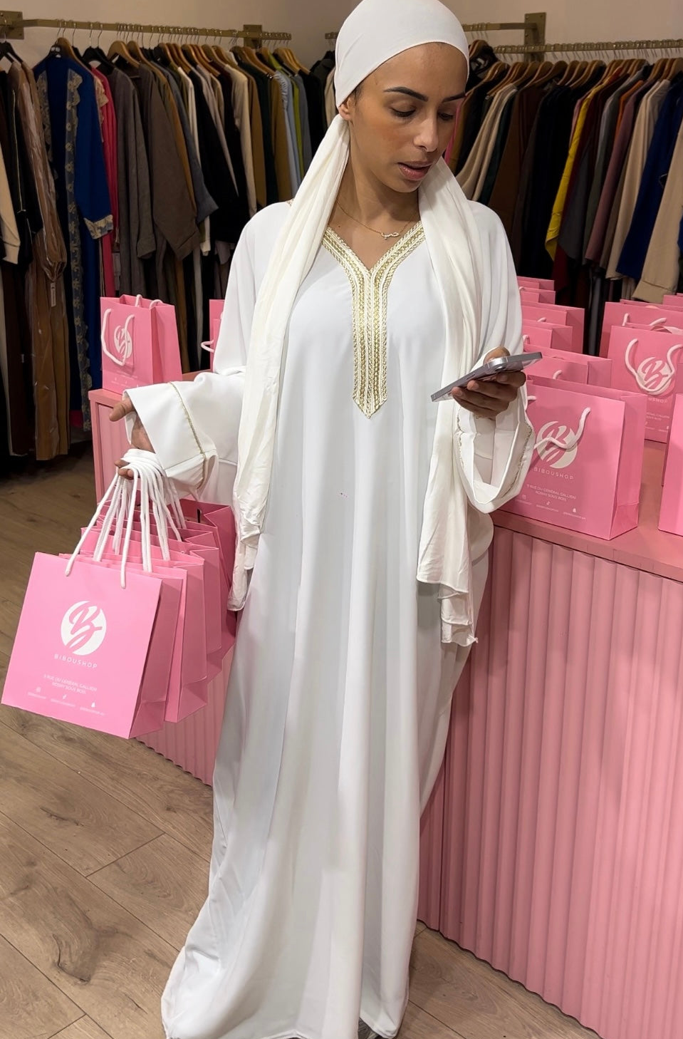 Abaya Olivia (blanc)
