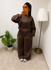 Ensemble Leïla pantalon coupe droite