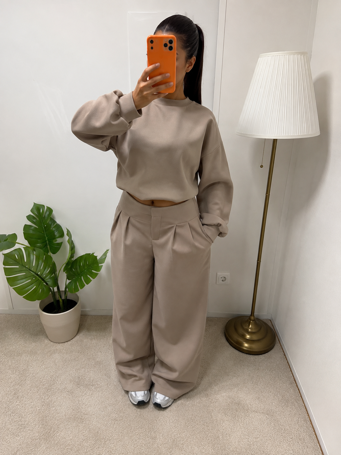 Ensemble Leïla pantalon coupe droite