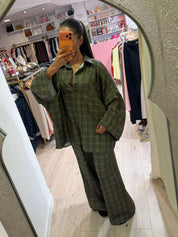 Ensemble Oversize à carreaux Loane