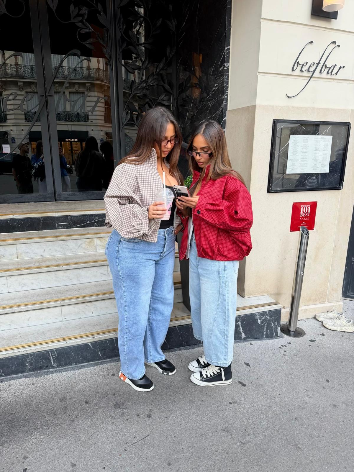 Veste imprimé carreaux Ezaïa