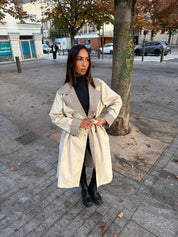 Trench ELAYNA double imprimé