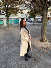 Trench ELAYNA double imprimé