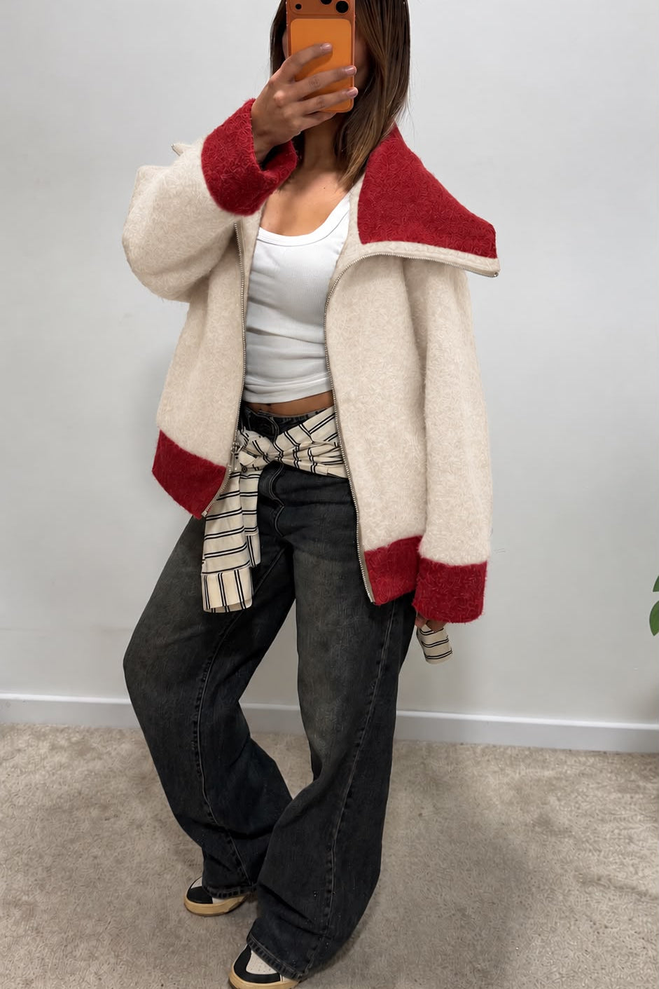 Veste en laine bouclé ASTOU