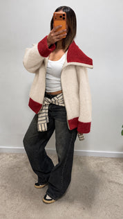 Veste en laine bouclé ASTOU