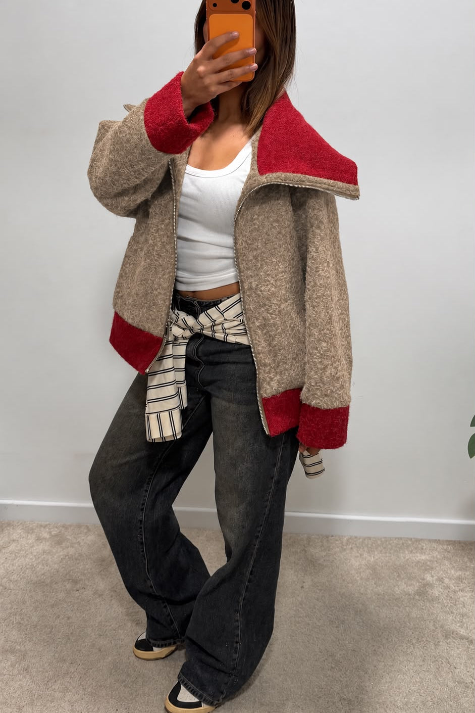 Veste en laine bouclé ASTOU