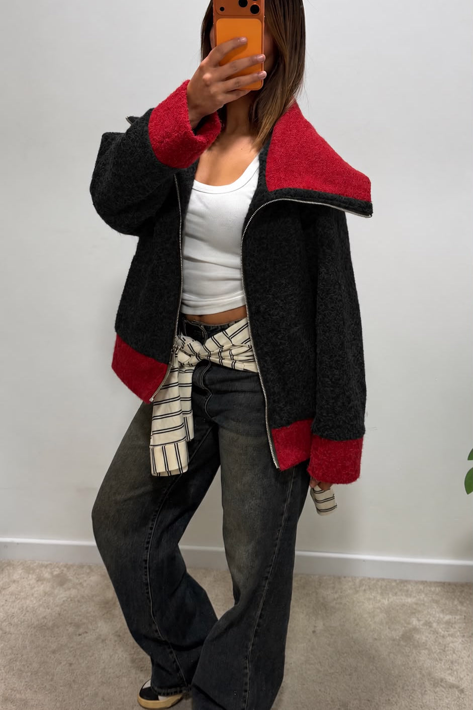 Veste en laine bouclé ASTOU