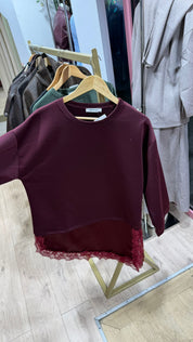 Pull Lana dentelle