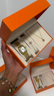 Coffret Bijoux Montre + Collier + Bracelet