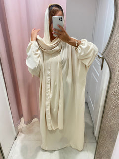 Abaya Iliana foulard intégré
