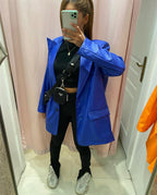 Blazer color Bleu