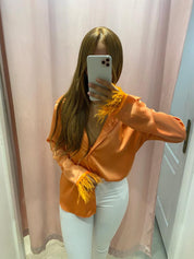 Chemise Cheraz plumes